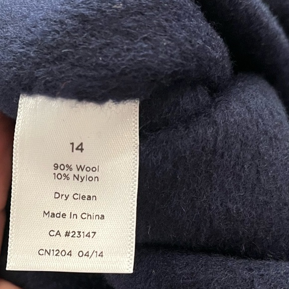 NWT Talbots Wool Marine Blue Midi Dress - Picture 9 of 9